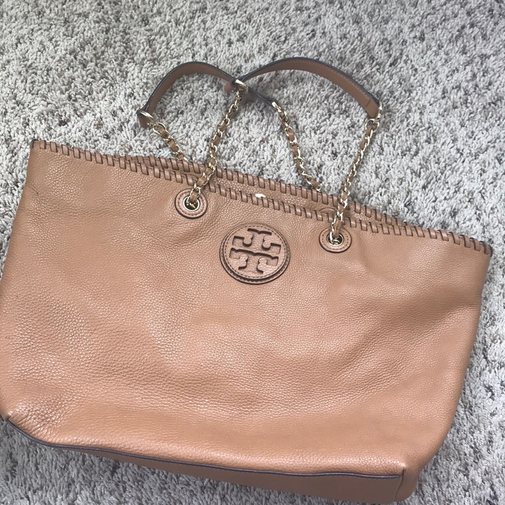 Tory Burch Marion Chain-strap Leather Tote